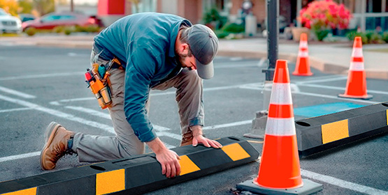 Topes de hule para parking